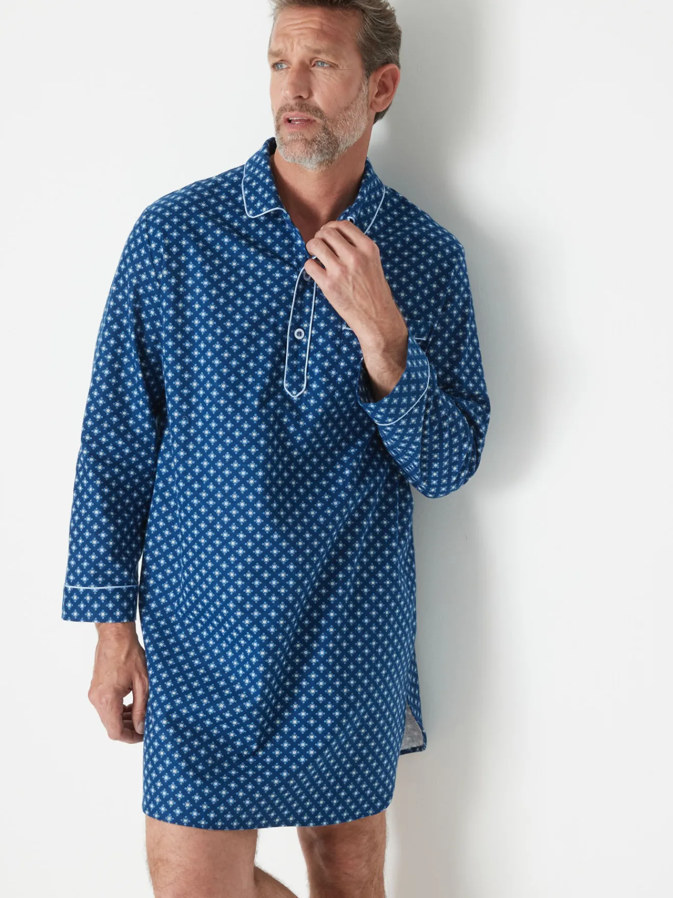Online Liquette en flanelle pur coton Homme Pyjama