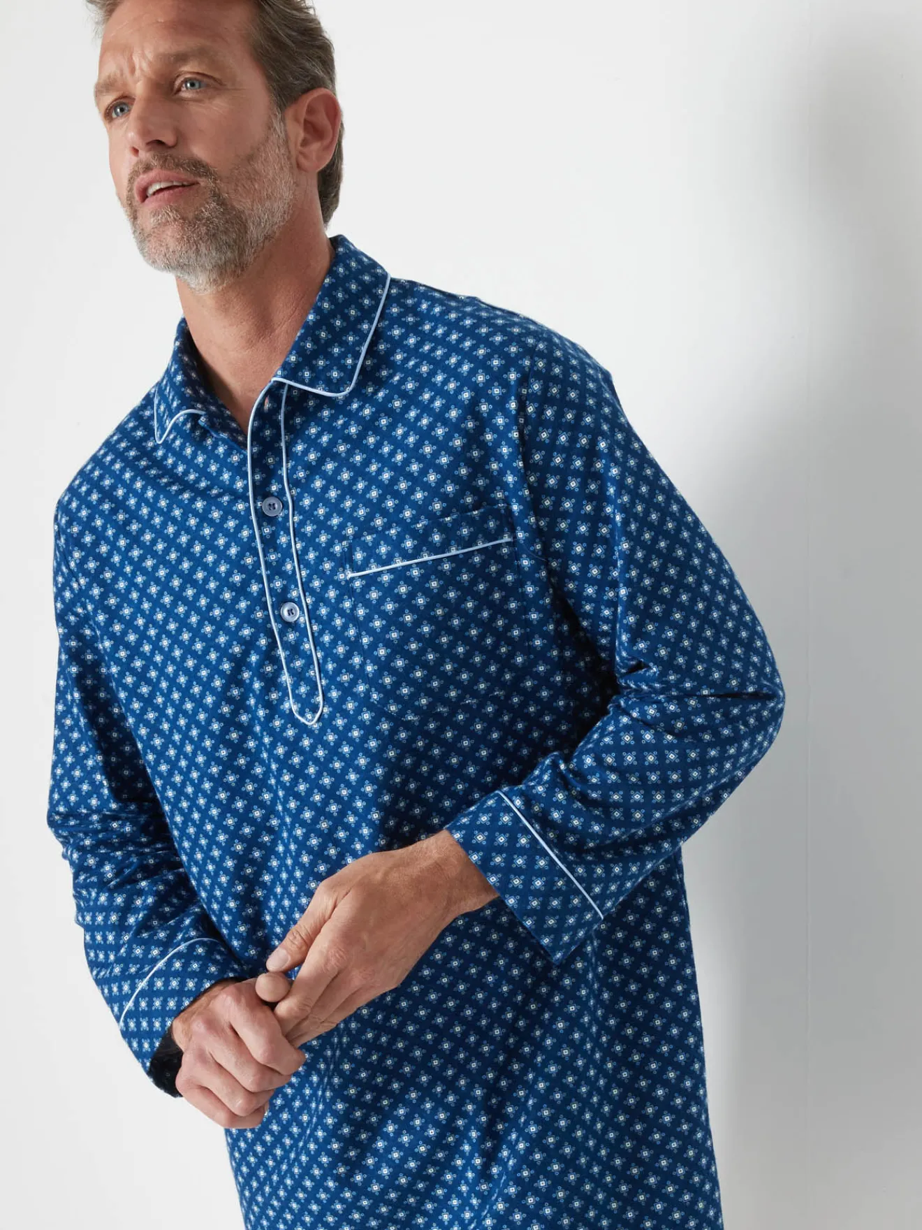 Online Liquette en flanelle pur coton Homme Pyjama