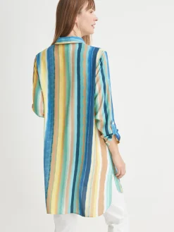 Outlet Long chemisier tunique fluide Femme Tunique|Chemisier, Blouse