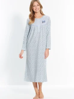 Best Lot 2 chemises de nuit manches longues Chemise De Nuit