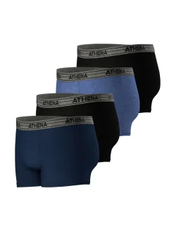 Online Lot de 4 boxers Basic Coton Homme Boxer, Caleçon