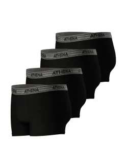 Clearance Lot de 4 boxers Basic Coton Homme Boxer, Caleçon