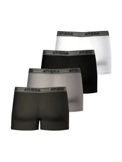 Discount Lot de 4 boxers Basic Coton Homme Boxer, Caleçon