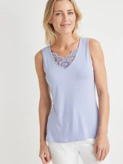 Best Lot de 2 caracos avec dentelle Femme T-Shirt