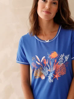 Sale Lot de 2 chemises de nuit courtes Chemise De Nuit