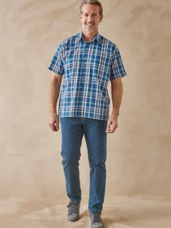 Clearance Lot de 2 chemisettes en polycoton Homme Chemise