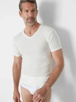 Best Lot de 2 maillots de corps V coton/laine Homme Maillot De Corps