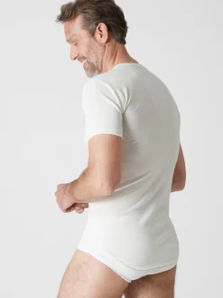 Best Lot de 2 maillots de corps V coton/laine Homme Maillot De Corps