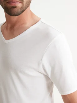 Outlet Lot de 3 maillots de corps col V Homme Maillot De Corps