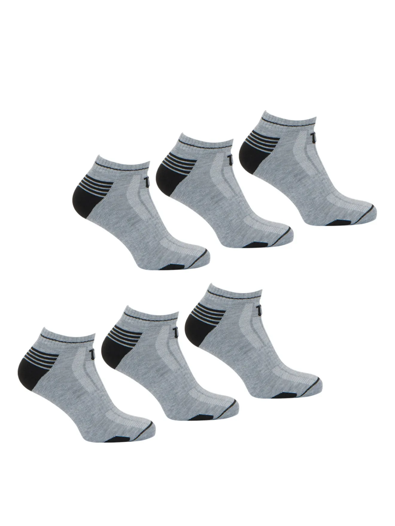 Outlet Lot de 6 paires de chaussettes basses Homme Chaussettes