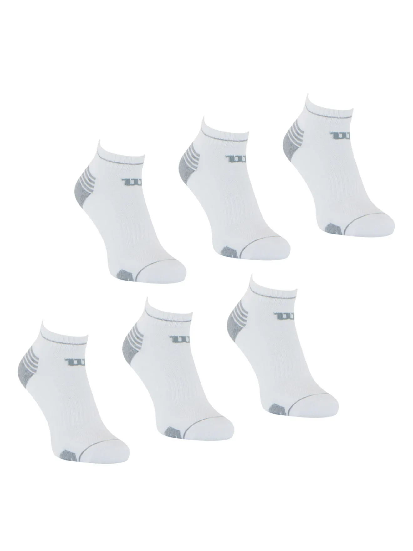 Outlet Lot de 6 paires de chaussettes basses Homme Chaussettes