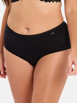 Best Lot de 2 slips Classique Coton Bio Culotte, Slip, Shorty