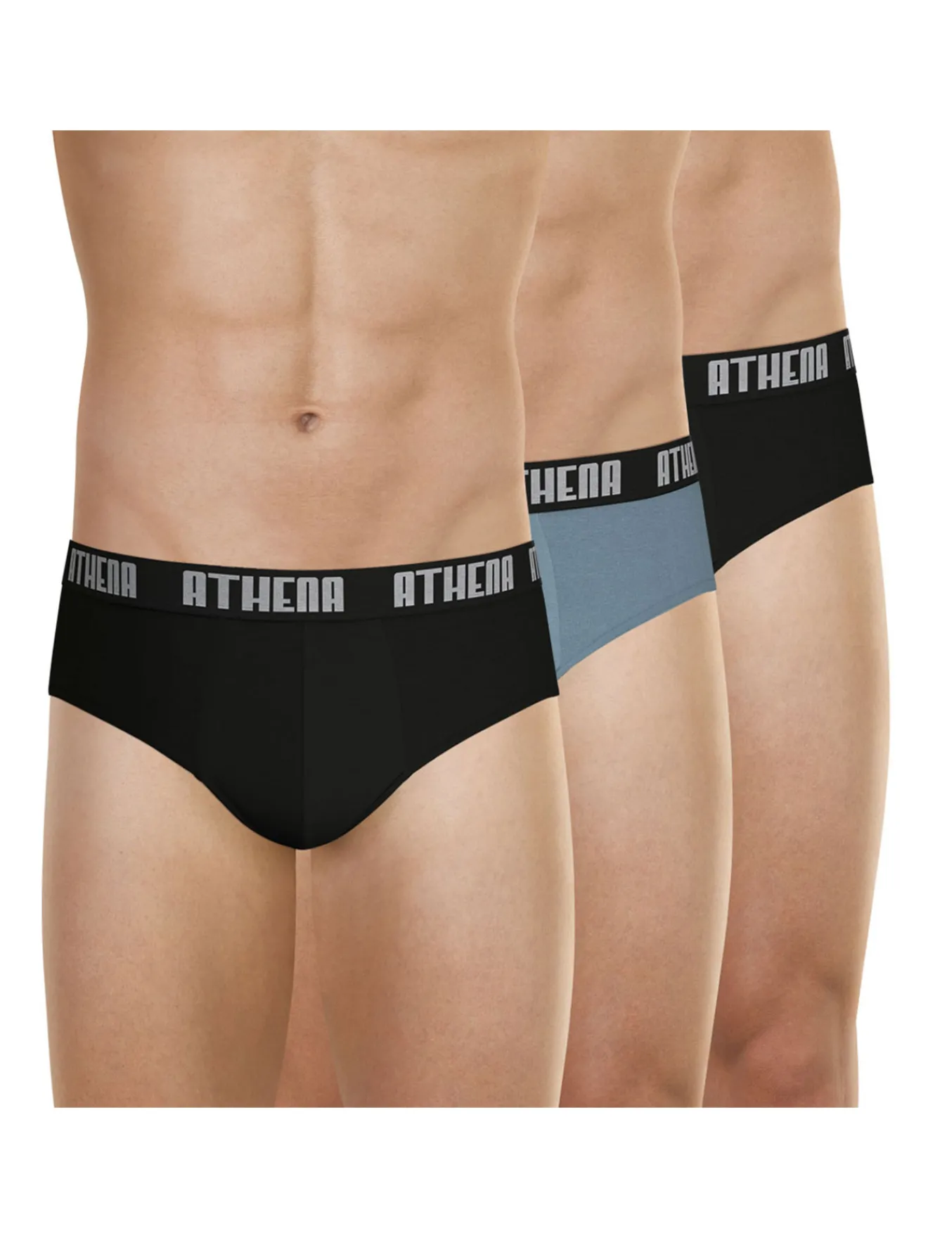 Outlet Lot de 3 slips coton stretch Homme Slip