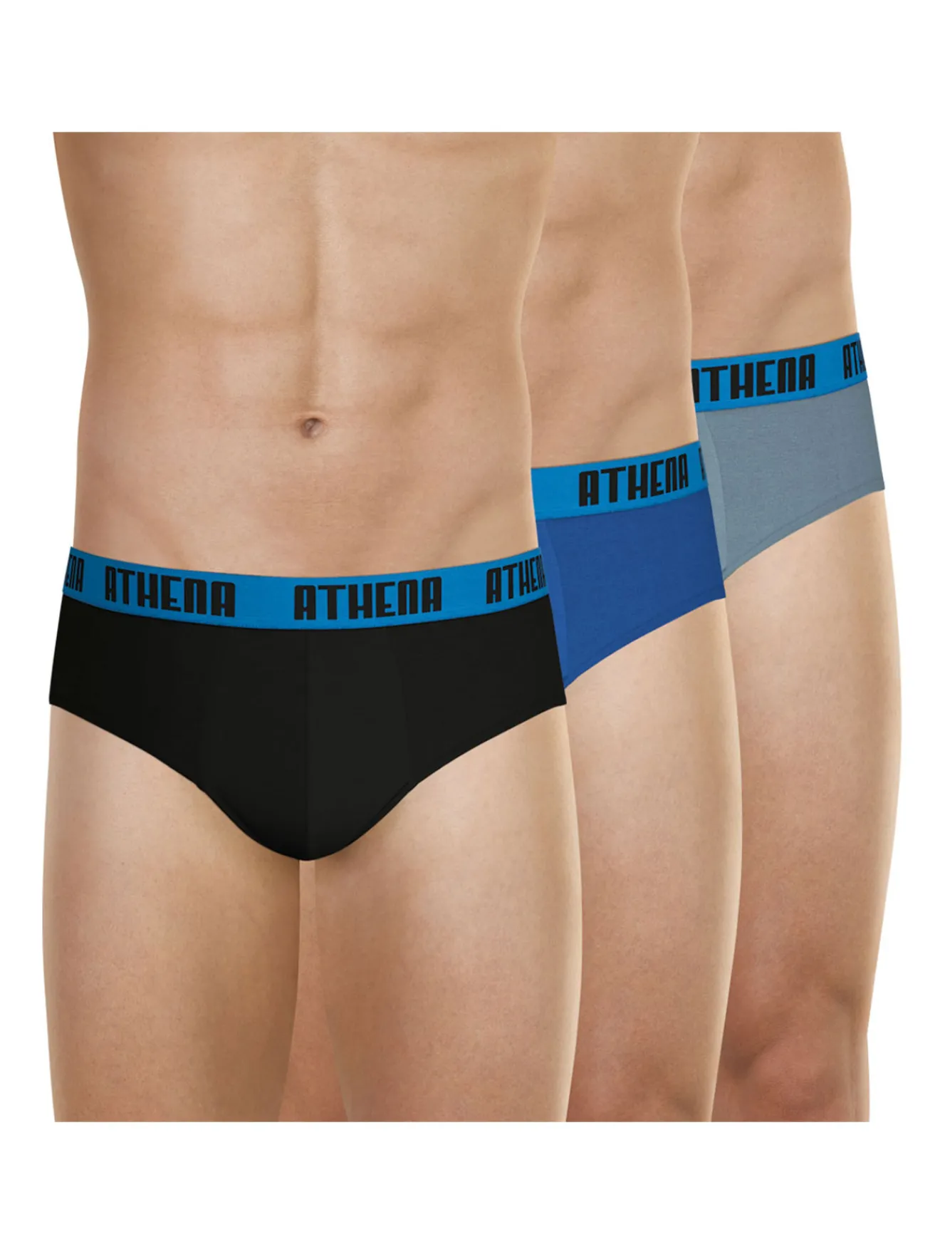 Outlet Lot de 3 slips coton stretch Homme Slip