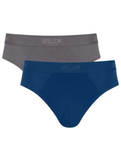 Outlet Lot de 2 slips midi fermés Homme Slip