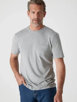 Sale Lot de 2 tee-shirt effet chiné Homme T-Shirt, Polo