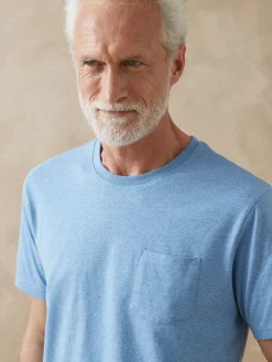 Sale Lot de 2 tee-shirt effet chiné Homme T-Shirt, Polo