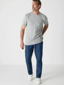 Sale Lot de 2 tee-shirt effet chiné Homme T-Shirt, Polo