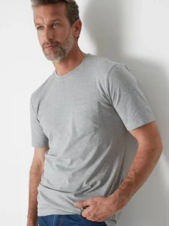 Discount Lot de 2 tee-shirt effet chiné Homme T-Shirt, Polo