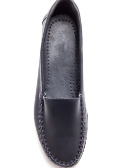 Sale Mocassins à plateau lisse grande largeur Femme Mocassins, Sans-Gênes