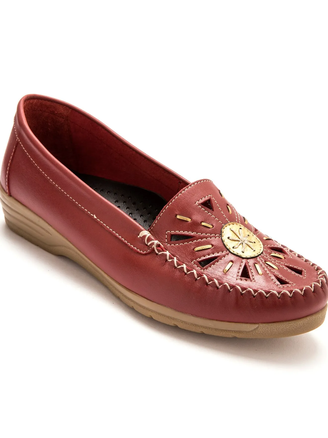 New Mocassins ajourés largeur confort Femme Mocassins, Sans-Gênes