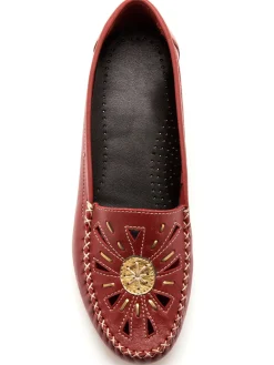 New Mocassins ajourés largeur confort Femme Mocassins, Sans-Gênes