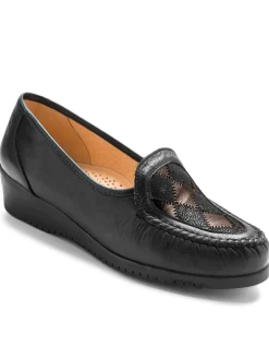 Mocassins cuir grande largeur souples Femme Mocassins, Sans-Gênes