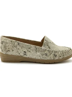 Best Mocassins cuir imprimé largeur confort Femme Mocassins, Sans-Gênes