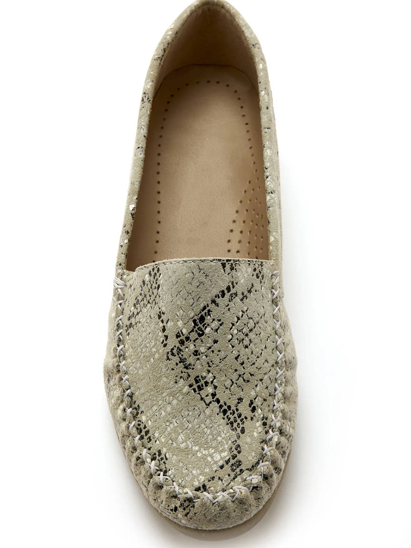 Best Mocassins cuir imprimé largeur confort Femme Mocassins, Sans-Gênes