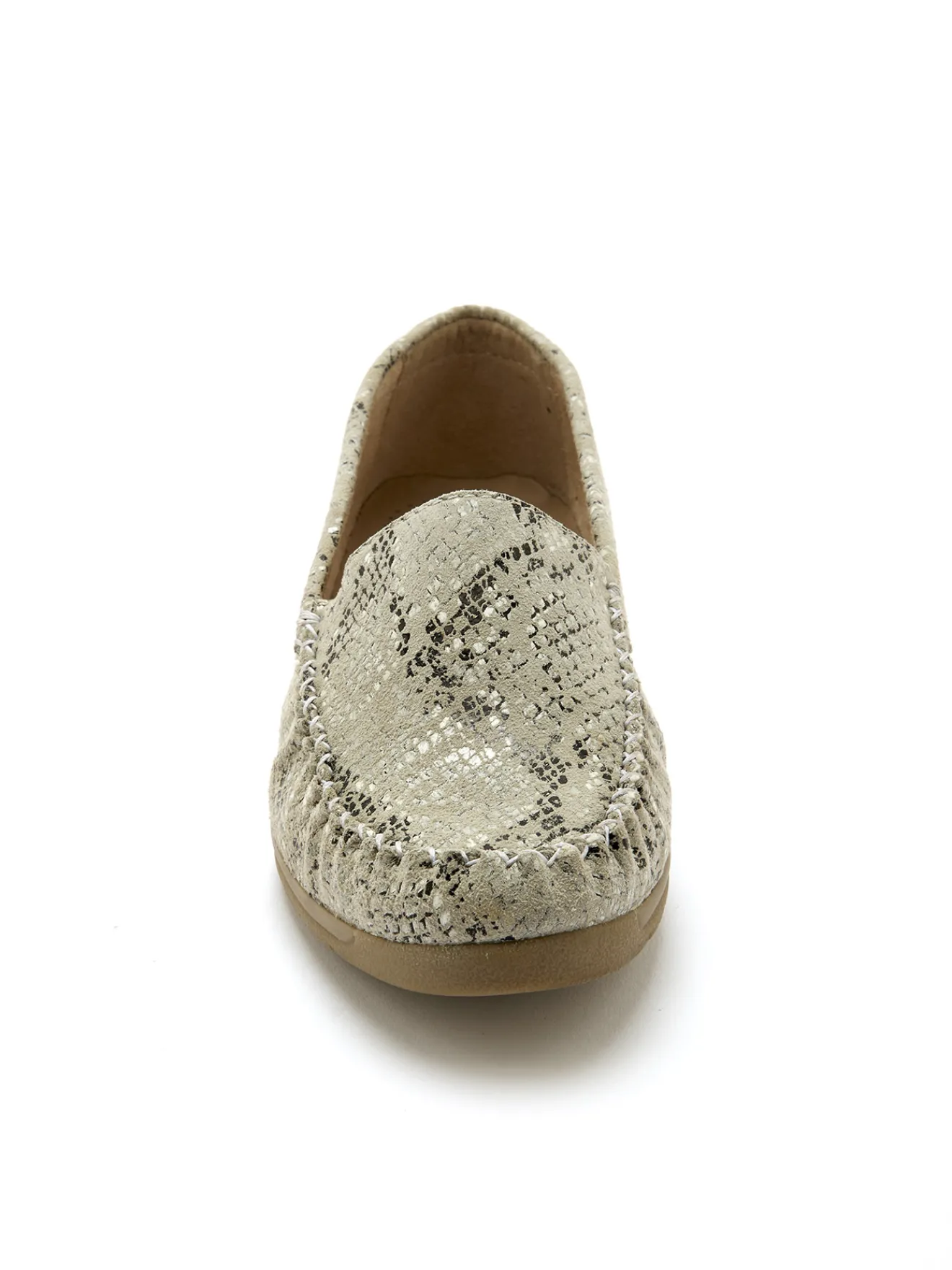 Best Mocassins cuir imprimé largeur confort Femme Mocassins, Sans-Gênes