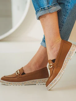 Best Mocassins élastiqués à bride fantaisie Femme Mocassins, Sans-Gênes