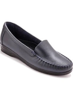 Best Mocassins plateau lisse largeur confort Femme Mocassins, Sans-Gênes
