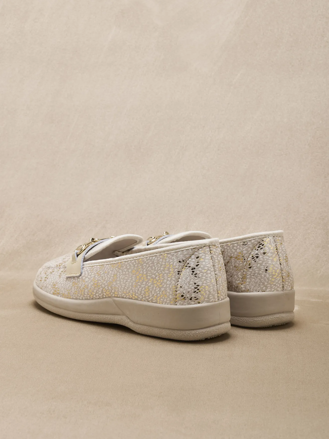 Clearance Mocassins textile intérieur éponge Femme Chaussures En Toile