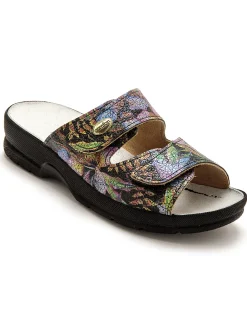 Hot Mules à scratch extra larges Femme Chaussures Paramédicales