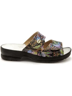 Hot Mules à scratch extra larges Femme Chaussures Paramédicales