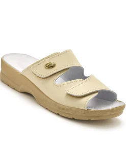 Hot Mules à scratch extra larges Femme Chaussures Paramédicales