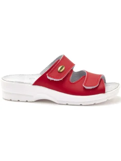 Sale Mules à scratch extra larges Femme Chaussures Paramédicales