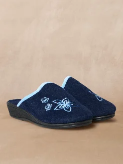 Clearance Mules brodées Femme Pantoufles, Chaussons