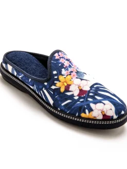 Clearance Mules coton et éponge Femme Pantoufles, Chaussons