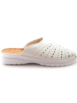 Hot Mules en cuir à galbe anatomique Femme Chaussures Paramédicales