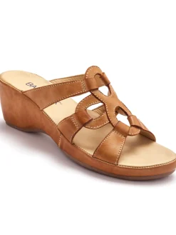 Best Mules en cuir à talon compensé Femme Mules