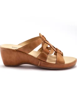 Best Mules en cuir à talon compensé Femme Mules