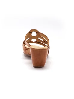 Best Mules en cuir à talon compensé Femme Mules