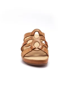 Best Mules en cuir à talon compensé Femme Mules