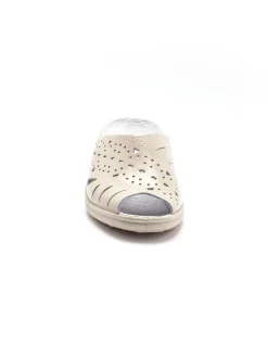 Sale Mules en cuir ajouré Femme Mules