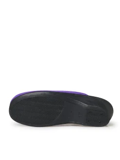 Outlet Mules en fibre polaire Femme Pantoufles, Chaussons