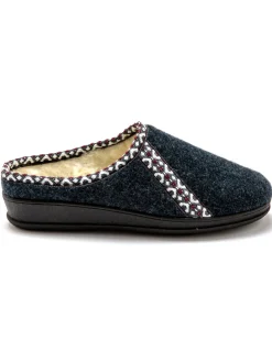 Online Mules fourrés laine majoritaire Femme Pantoufles, Chaussons