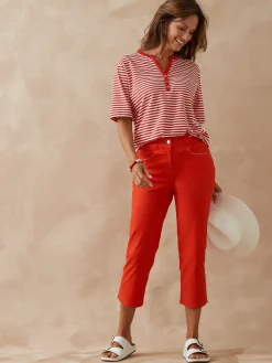 Discount Pantacourt 5 poches Femme Pantacourt|Pantalon