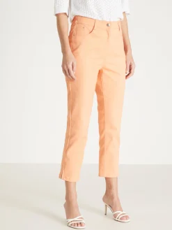 Clearance Pantacourt 5 poches coupe droite Femme Pantacourt|Pantalon