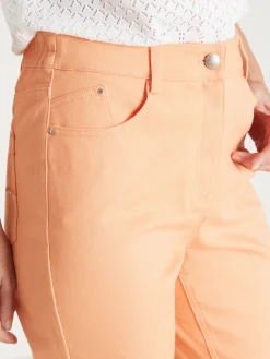 Clearance Pantacourt 5 poches coupe droite Femme Pantacourt|Pantalon